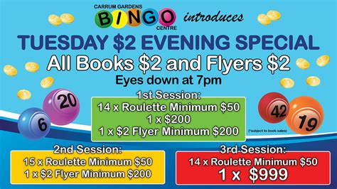 carrum downs bingo